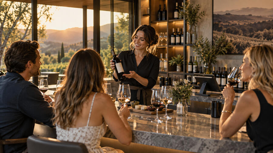 Golden Hour Winery Tasting Experience